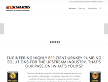 Tablet Screenshot of oildynamics.com